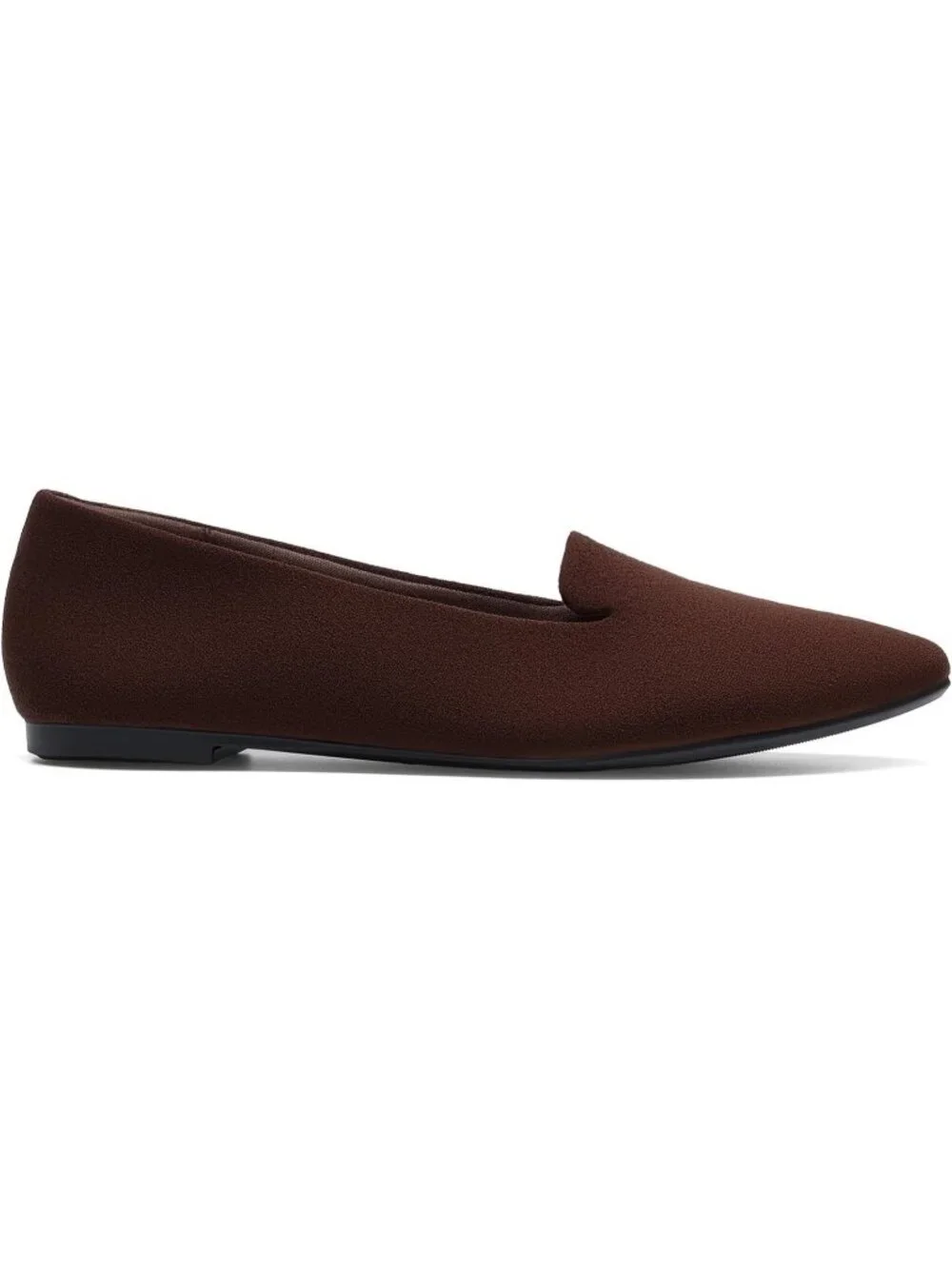 Women's Chocolate Faux Suede Chic pointed toe casual loafer Dressy Flats Shoes